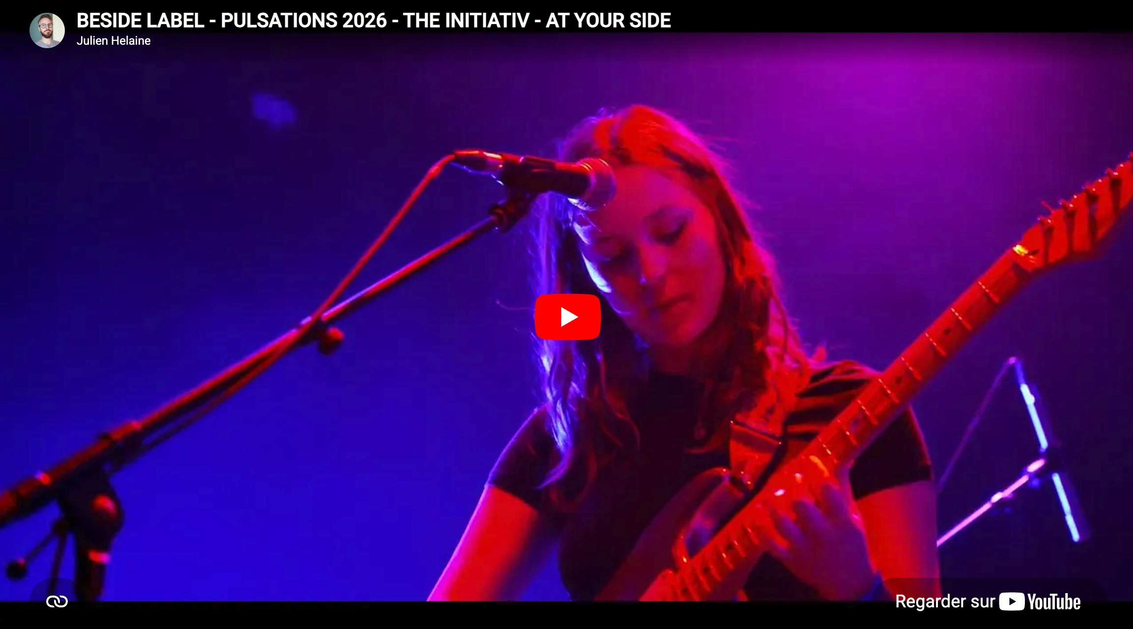 concert - beside label - tremplin pulsations - vidéaste concert Lille